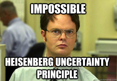 Impossible Heisenberg uncertainty principle - Impossible Heisenberg uncertainty principle  Schrute