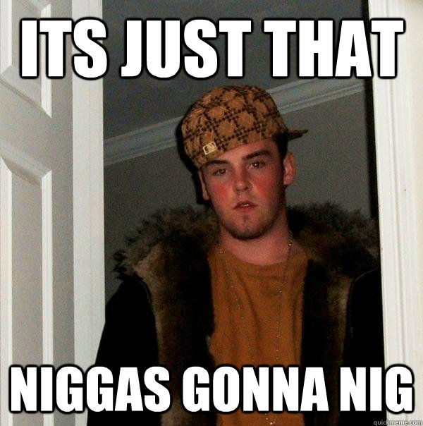 its just that niggas gonna nig - its just that niggas gonna nig  Scumbag Steve