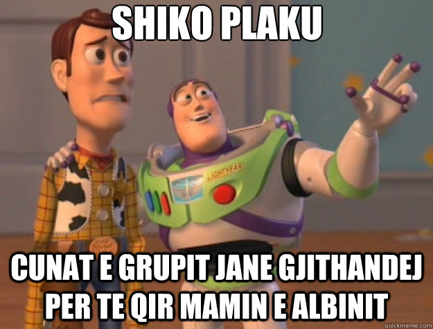 Shiko plaku Cunat e Grupit jane gjithandej per te qir mamin e albinit  Toy Story