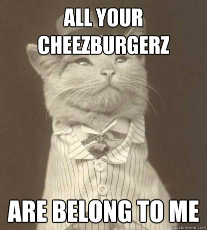 All your Cheezburgerz Are Belong to ME - All your Cheezburgerz Are Belong to ME  Aristocat