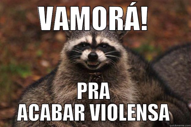 VAMORÁ! PRA ACABAR VIOLENSA Evil Plotting Raccoon