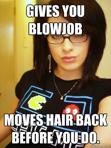 gives you blowjob moves hair back before you do. - gives you blowjob moves hair back before you do.  Cool Chick Carol