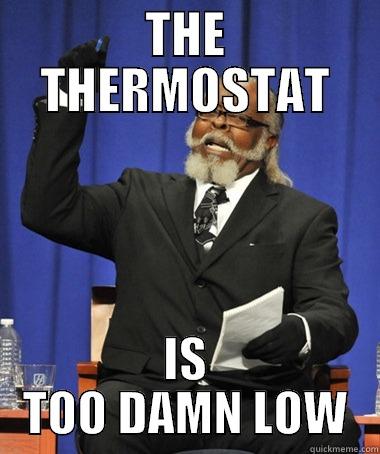 THE THERMOSTAT IS TOO DAMN LOW The Rent Is Too Damn High