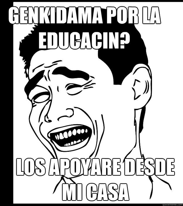 ¿Genkidama por la Educación? los apoyare desde mi casa  Yao Ming