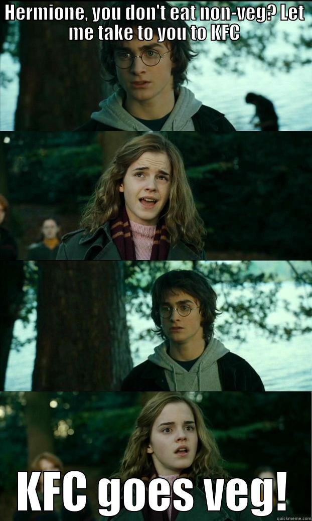 HERMIONE, YOU DON'T EAT NON-VEG? LET ME TAKE TO YOU TO KFC KFC GOES VEG! Horny Harry