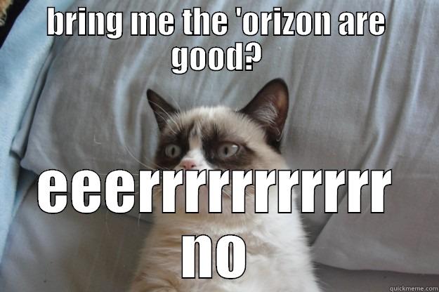 BRING ME THE 'ORIZON ARE GOOD? EEERRRRRRRRRRR NO Grumpy Cat