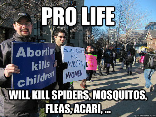 Pro Life will kill spiders, mosquitos, fleas, acari, ...  