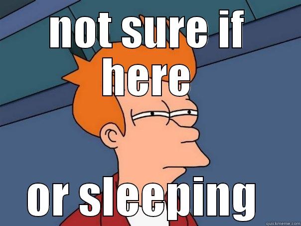 NOT SURE IF HERE OR SLEEPING  Futurama Fry