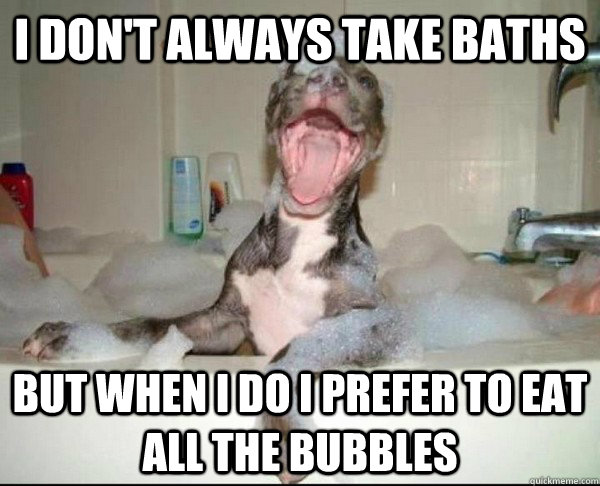 i don't always take baths but when i do i prefer to eat all the bubbles - i don't always take baths but when i do i prefer to eat all the bubbles  Misc