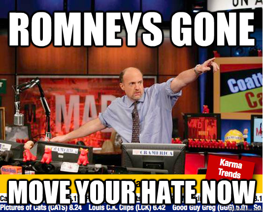 Romneys gone Move your hate now  Mad Karma with Jim Cramer