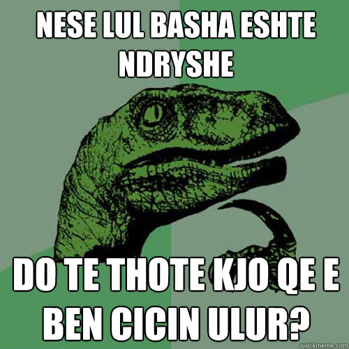 nese lul basha eshte ndryshe do te thote kjo qe e ben cicin ulur?  Philosoraptor