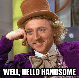  well, hello handsome  Condescending Wonka