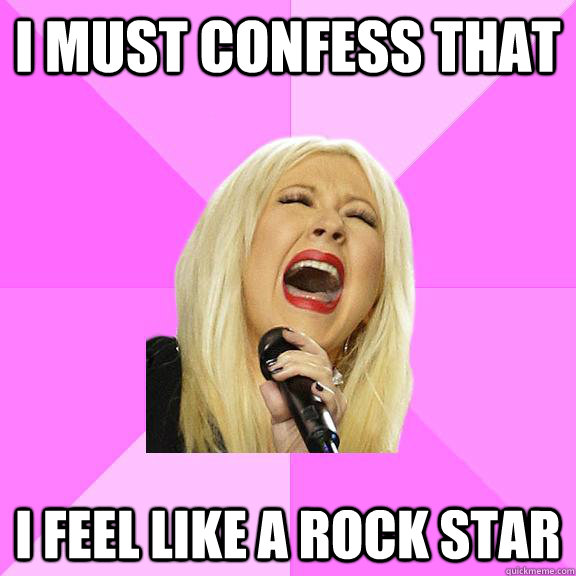 I must confess that I feel like a rock star  Wrong Lyrics Christina