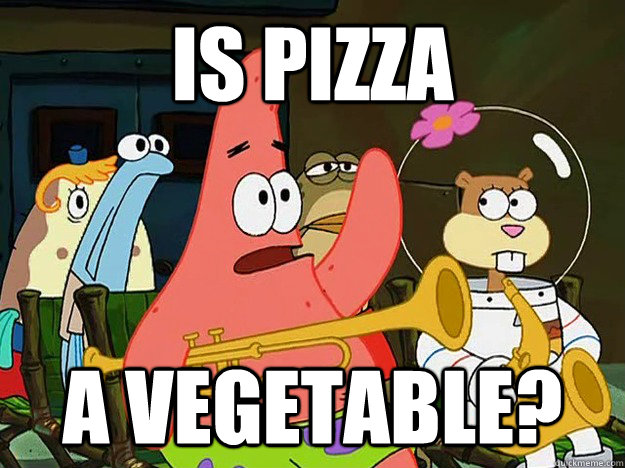 Is Pizza A vegetable?  Question Asking Patrick