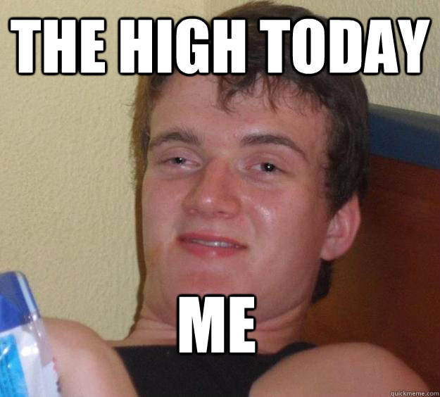 The high today Me  10 Guy