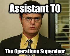 Assistant TO The Operations Supervisor - Assistant TO The Operations Supervisor  Misc