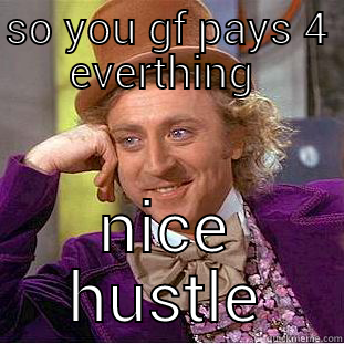 SO YOU GF PAYS 4 EVERTHING  NICE HUSTLE Condescending Wonka