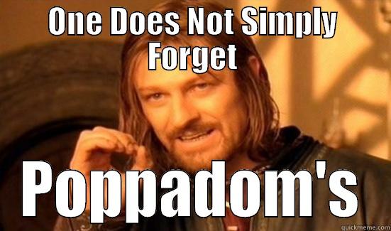 ONE DOES NOT SIMPLY FORGET POPPADOM'S Boromir