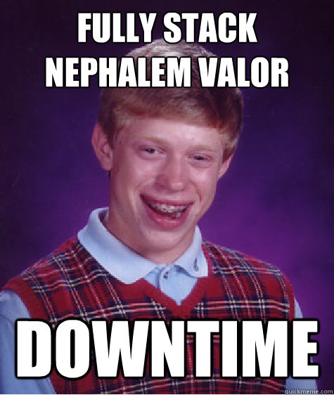 Fully stack Nephalem Valor Downtime  Bad Luck Brian