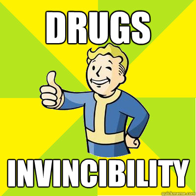 Drugs Invincibility  Fallout new vegas