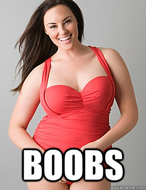  boobs  Good sport plus size woman