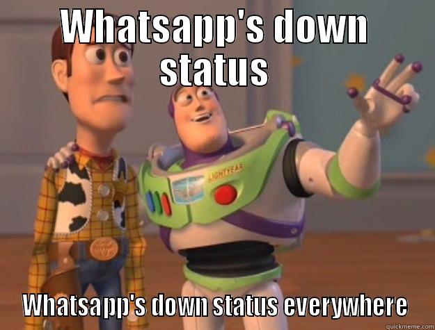 WHATSAPP'S DOWN STATUS WHATSAPP'S DOWN STATUS EVERYWHERE Toy Story