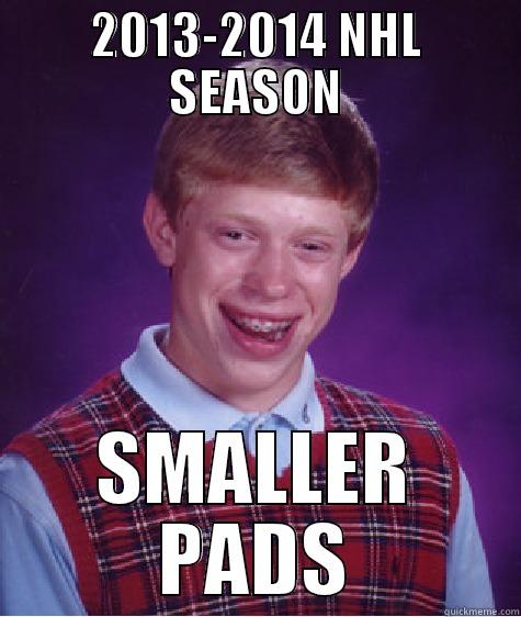 2013-2014 NHL SEASON SMALLER PADS Bad Luck Brian