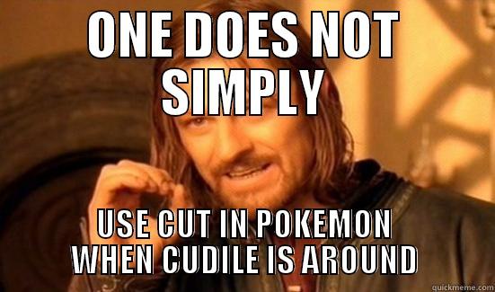 ONE DOES NOT SIMPLY USE CUT IN POKEMON WHEN CUDILE IS AROUND Boromir