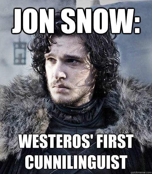 Jon Snow: Westeros' First Cunnilinguist  Jon Snow Munches Box