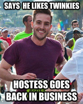 Says  he likes twinkies Hostess goes back in business  Ridiculously photogenic guy