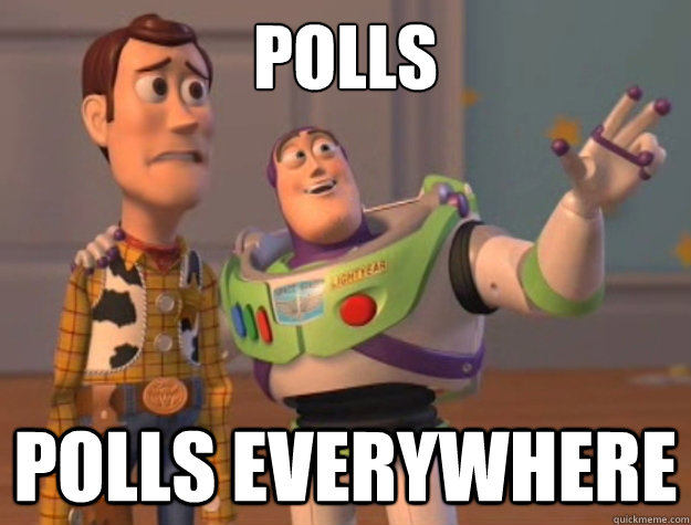 Polls Polls everywhere  Buzz Lightyear