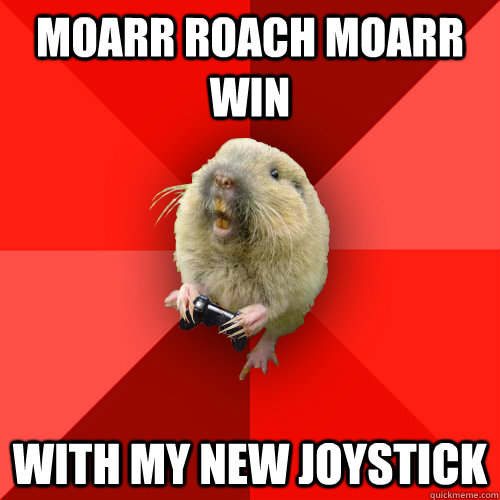 moarr roach moarr win with my new joystick  Gaming Gopher