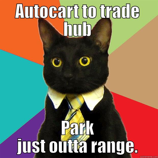 AUTOCART TO TRADE HUB PARK JUST OUTTA RANGE. Business Cat