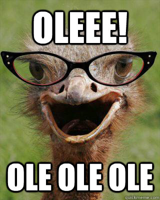 Oleee! ole ole ole - Oleee! ole ole ole  Judgmental Bookseller Ostrich