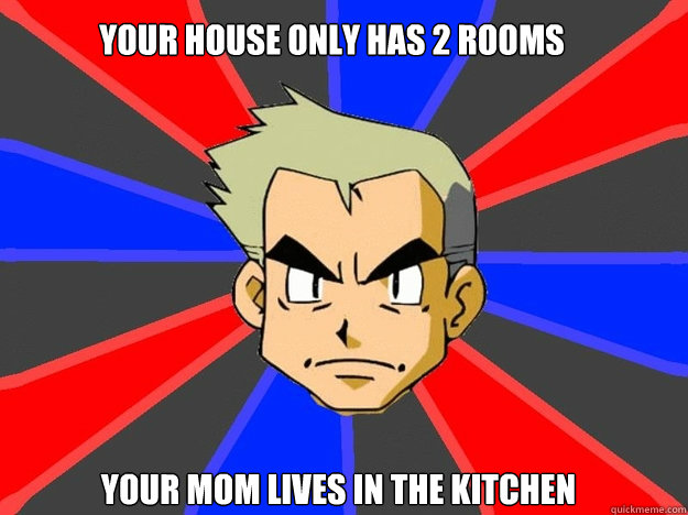your house only has 2 rooms your mom lives in the kitchen  Pokemon Logic