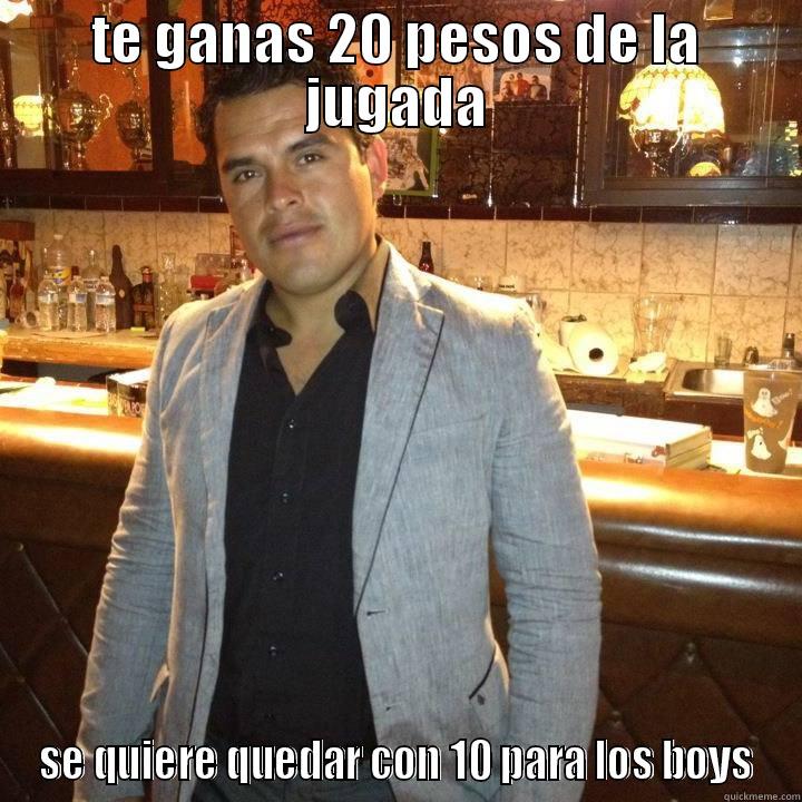 pues si pues - TE GANAS 20 PESOS DE LA JUGADA SE QUIERE QUEDAR CON 10 PARA LOS BOYS Misc