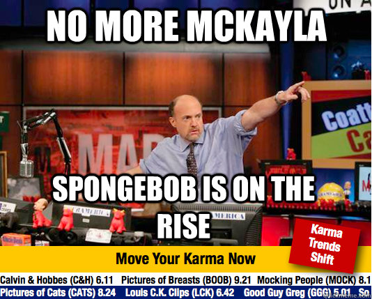 No more Mckayla Spongebob is on the rise  Mad Karma with Jim Cramer