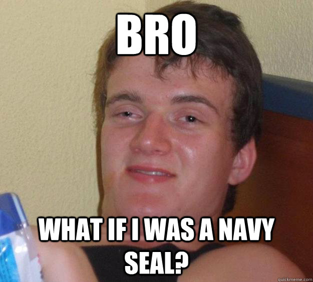 Bro What if i was a navy seal? - Bro What if i was a navy seal?  10 Guy