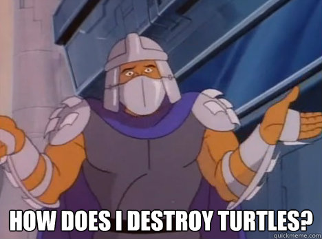  How Does I Destroy Turtles?  80s Shredder