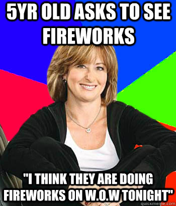 5yr Old asks to see fireworks 