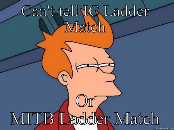 CAN'T TELL IC LADDER MATCH OR MITB LADDER MATCH Futurama Fry