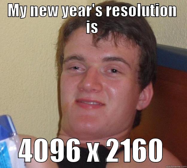 MY NEW YEAR'S RESOLUTION IS 4096 X 2160 10 Guy