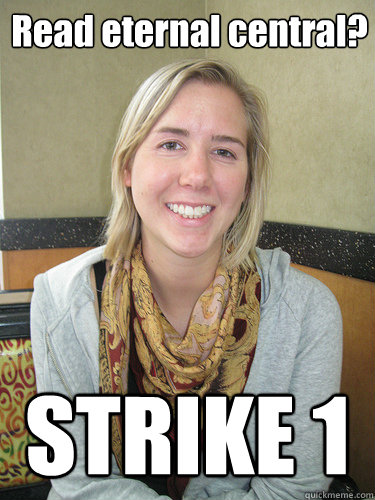 Read eternal central? STRIKE 1  ALYSSA BEREZNAK