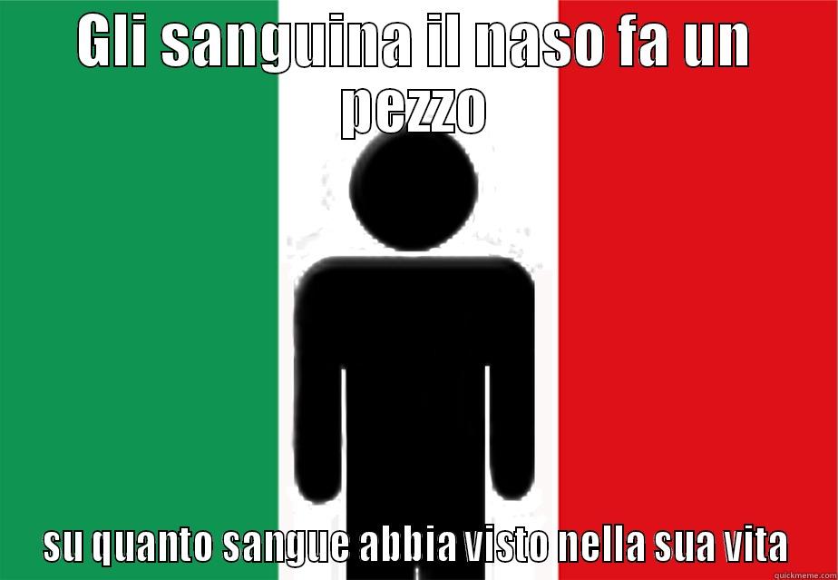 GLI SANGUINA IL NASO FA UN PEZZO SU QUANTO SANGUE ABBIA VISTO NELLA SUA VITA Misc