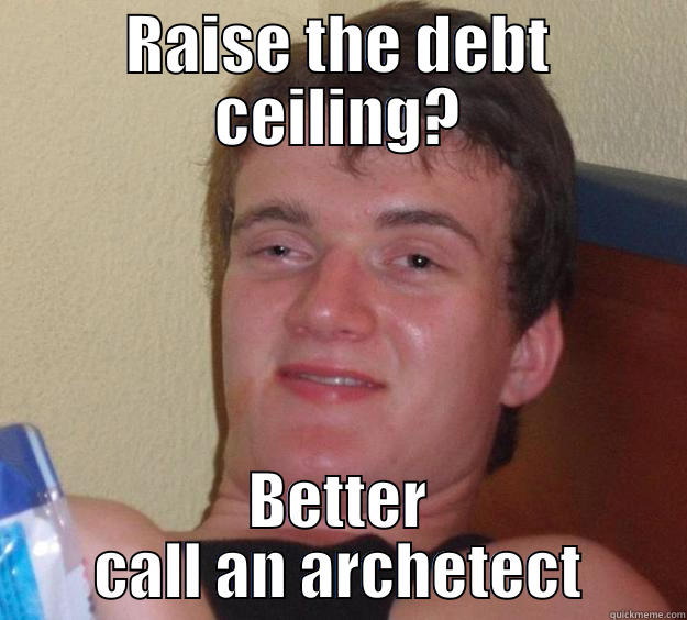 RAISE THE DEBT CEILING? BETTER CALL AN ARCHETECT 10 Guy