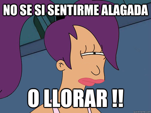 No se si sentirme alagada o llorar !!  Leela Futurama