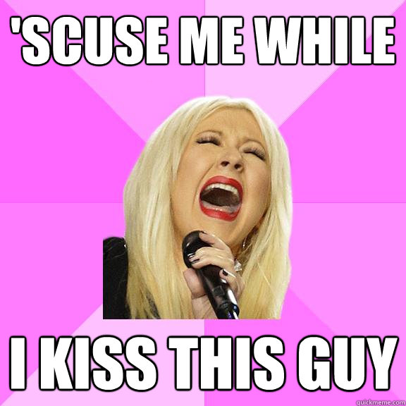 'scuse me while I kiss this guy  Wrong Lyrics Christina