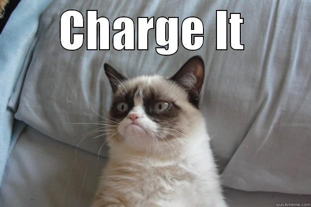 CHARGE IT  Grumpy Cat