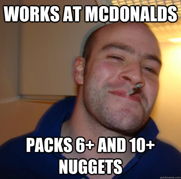 works at Mcdonalds packs 6+ and 10+ nuggets - works at Mcdonalds packs 6+ and 10+ nuggets  Misc