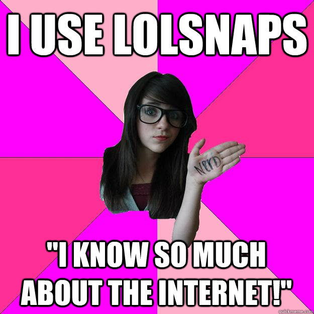 i use Lolsnaps 